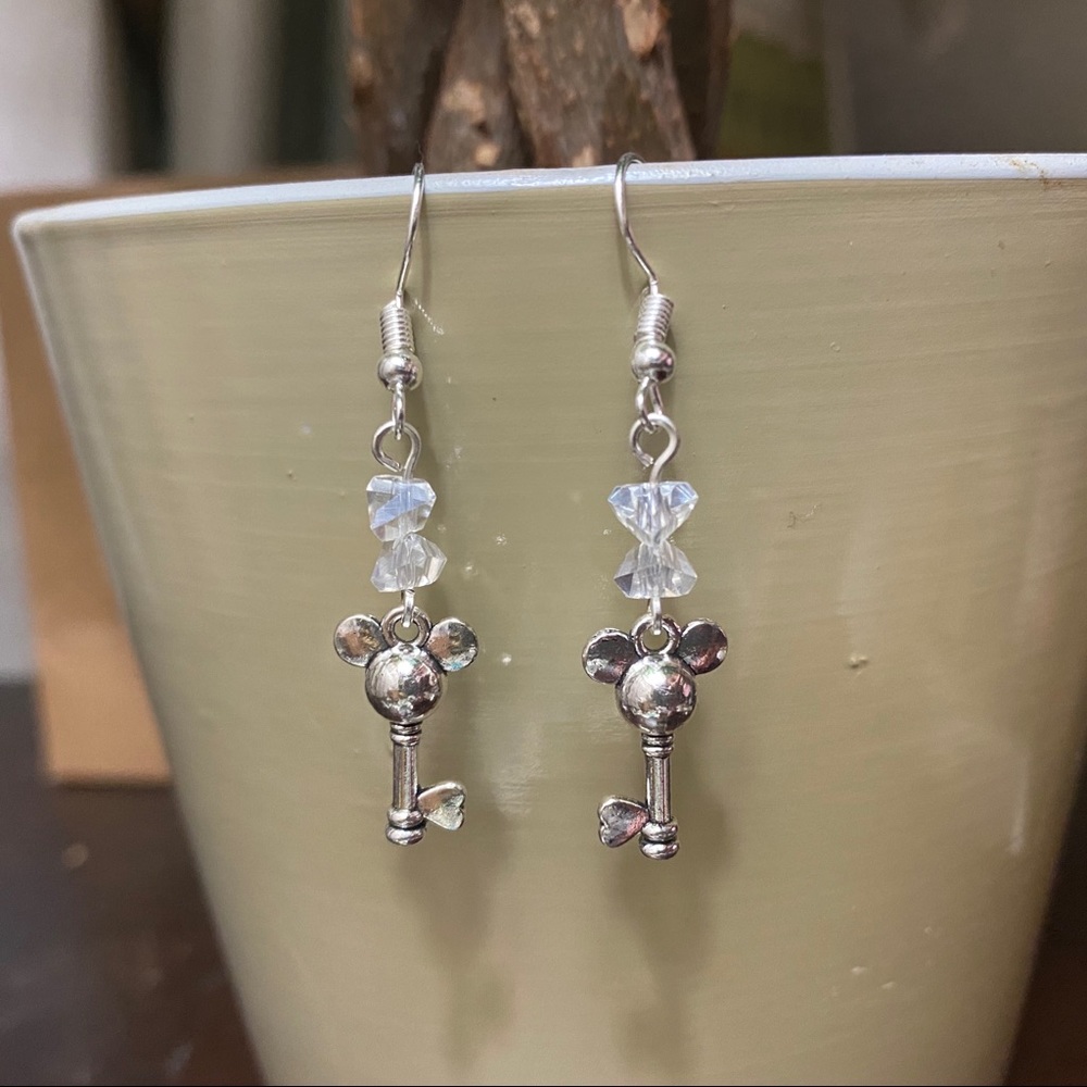 🆕💍Crystal Mouse Key Earrings